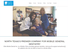 Tablet Screenshot of elitemobiledental.com